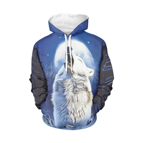 FKELYI Mens Hoodies Polynesian Traditional Tribal Print Long Sleeve Hooded Sweatshirt for Teen Boys Fashion Streetwear, Small