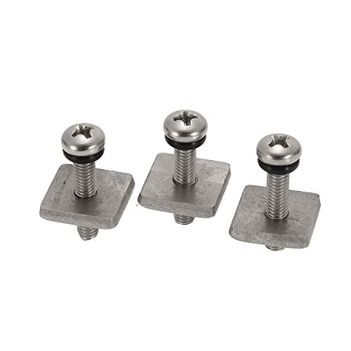 Parafusos, Andoer 3 Prancha de surfe de aço inoxidável universal longboard fin parafuso kit de subst