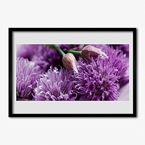 Affiche avec cadre salon et chambre grand format photo plante de fleurs