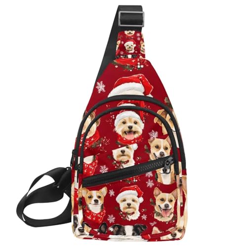 Sac à dos pour chien de Noël réglable évite les douleurs lors des randonnées