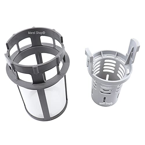 Marel Shop® - Filtro Microfiltro Scarico Completo Pulizia per Lavastoviglie compatibile con Indesit Ariston Whirlpool modelli: WIO3T223PFGE - WFO3T222 - BCIC3C26ESCH - KDSDM82143 - BCIO3T132PESCH