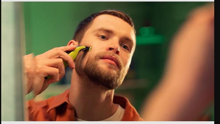 Image of PHILIPS Shaver OneBlade 360 Face, Hybrid Electric Beard Trimmer and Shaver with 5-in-1 Face Stubble Comb QP2730