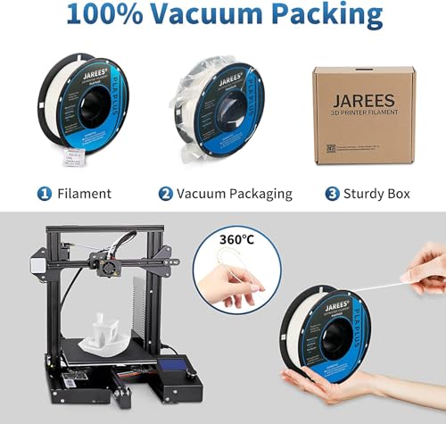 Image of Silk PLA White Floating Gloss 3D Printing Filament Pearlescent White Aurora Premium Texture 3D Printing Filament for FDM Printers