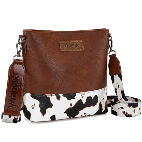 Image of Wrangler Crossbody Purses for Women Two Tone Crossbody Bags Women Purses and Handbags
