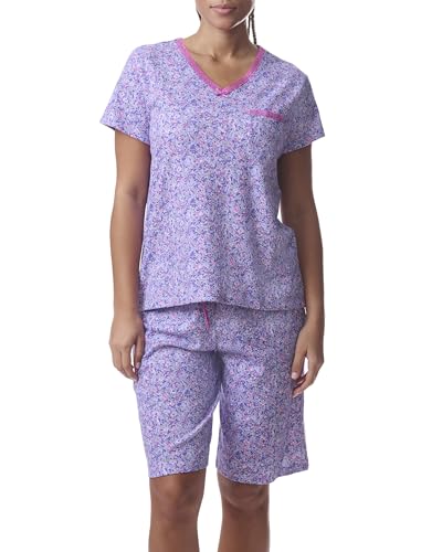 Karen Neuburger Women's Sleeve Tee and Bermuda Short Pajama Set2