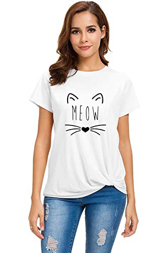 Image of Workshop Graphic Printed T-Shirt for Women | Funny Quote Meow tee| English Slogan Stylish T Shirt Sarcasam Casual Collage, Office tees