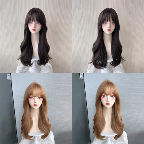 Perruques synthétiques longues durables 65cm cheveux naturels blonds