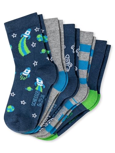 Schiesser Jungen Kinder 5 Pack Socken Kids Strümpfe - Größe 19 bis 34