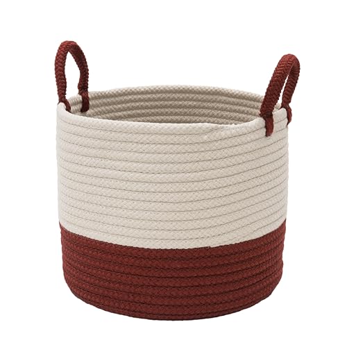 Cesta de suelo bicolor Silent Night roja y blanca de 40cm 3
