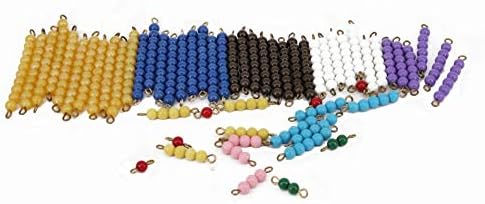 TOPVISA Montessori Colored Bead Strand 1~10 MT0009