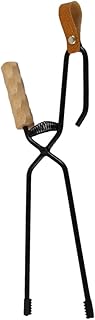 MERRYHAPY Tongs Fire Tongs Grill Clip Tong Barbecue Grilling Tong Log Tongs Fireplace Tong Log