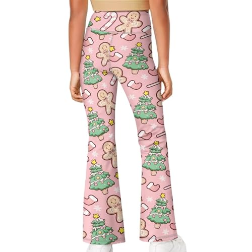 Kids Flared Yoga Pants Casual Bootcut High Waisted Leggings Lightweight Soft Sweatpants for Girls 5-14Y4