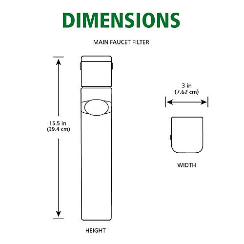 Image of AO Smith Water Filter for Sink Faucet - Basic Direct Connect Under Sink Water Filter System - Carbon Block Filter Reduces Up to 99% of 9 Harmful Contaminants - AO-MF