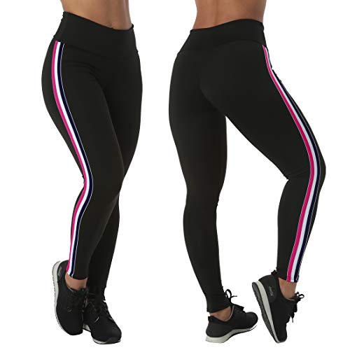 Kit com 2 Leggings Listras Suplex Click