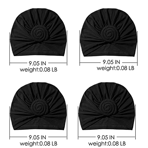 Image of KYNARI Turban Head Wraps for Women, Pretied Stretch Bonnet Hair Wrap | African Knot Turban Hats Pre Twist Headwear Soft Head Scarf Elastic and Breathable Head Covering Cancer Caps for Black Women