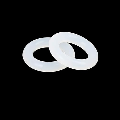 Miniatura 4 de X AUTOHAUX Juntas tóricas de silicona, 0.709 in OD 0.433 in ID 0.138 in Ancho VMQ Junta de sello para válvulas de compresor reparación de tuberías,