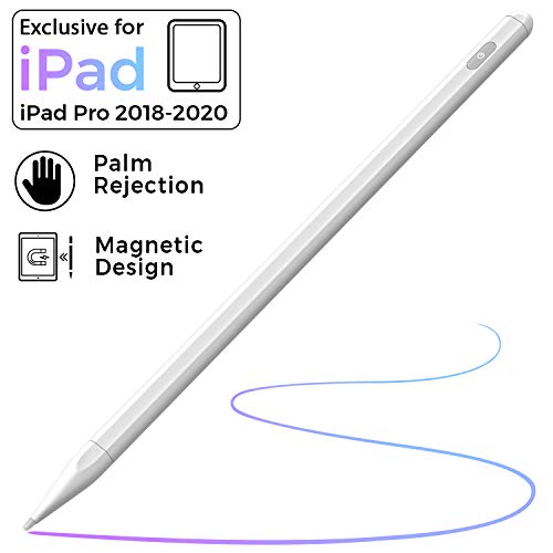 Stylus Pen for iPad with Palm Rejection, (2018-2020) iPad Pencil with Magnetic Design