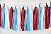 Dr Party Decorations/Thing 1 and Thing 2 Birthday Party Decorations Cat in the Hat Birthday Party/Dr Baby Shower Decorations Turquoise White Red Tissue Pom Pom