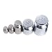 SODIAL(R) Peso 1g 2g 5g 10g 20g Cromo Placcatura Calibrazione Grammo Scala Peso Impostato per Digitale Scala Equilibrio - Bianco argenteo