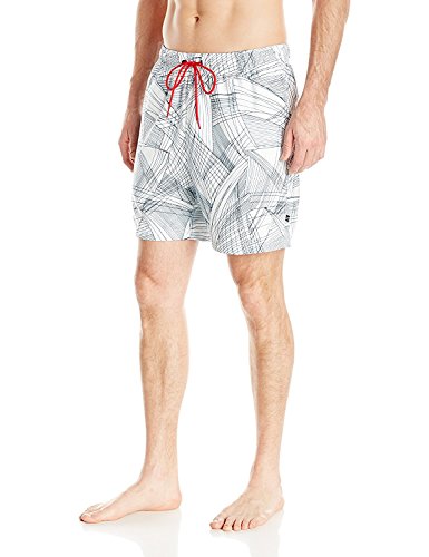 Nautica Men's Wave Print Swim Trunk