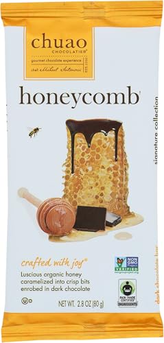 Chuao Chocolate Dark Chocolate Honeycomb Bar 2.82 oz
