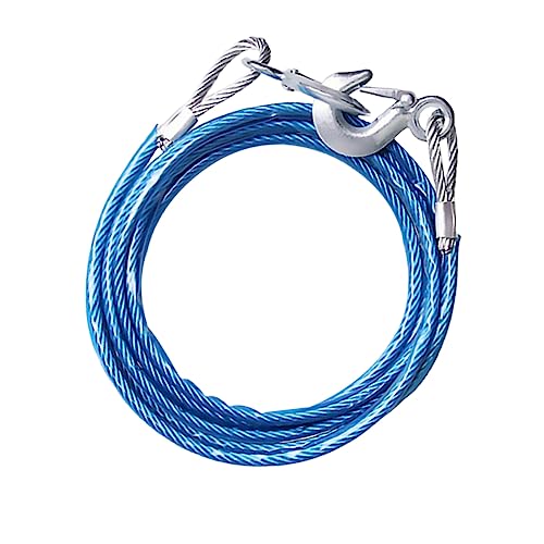 Mikinona 1pc Hauling Rope Car Winch Rope Steel Wire Eagle Beak Hook