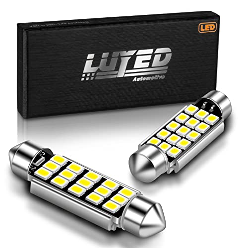 Luyed 2 X 360 Lumens Super Bright 2835 15-Ex Chipsets 569 578 211-2 212-2 Led Bulbs Used For Dome Light,Xenon White #TOP6