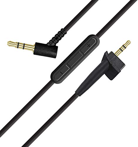 Image of AE2 Replacement Audio Cable Cord for Bose Around Ear 2 AE2 Headphones with Inline Mic Volume Control 1.4 Meters 3.5mm to 2.5mm Cable for iOS Android System (Built-in Microphone)
