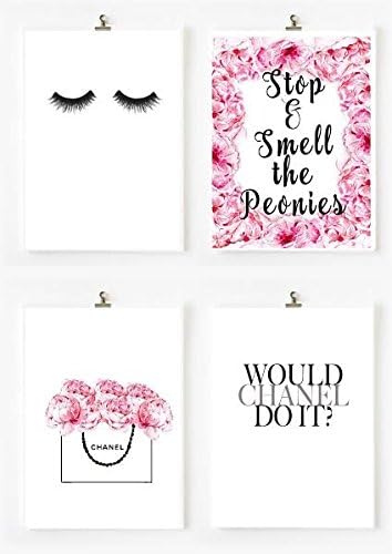 Pink Peonies Print, Wall Decor, Home Decor, Wall Art, Minimalist Poster, Fashion Print, Glamour, Beauty Print, Makeup Poster, Wall Art Print 8x10 Print
