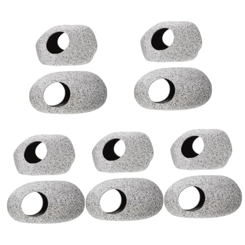 Milisten 5 Juegos Olla De Barro del Tanque De Peces Coral Ornamento del Acuario Acuarios Decoración Pecera Adornos Pecera Cueva De Peces Vívidos Delicada Cueva del Acuario 2 Piezas * 5