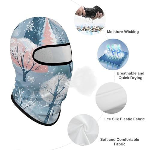 Balaclava para hombre, máscara de esquí para mujer, estilo simple, cubierta facial completa para ciclismo miniatura 3