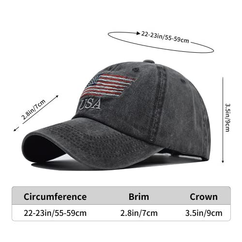 Junong American Flag Hat Independence Day 4Th Of July Patriotic Usa Baseball Cap For Men Women #TOP1