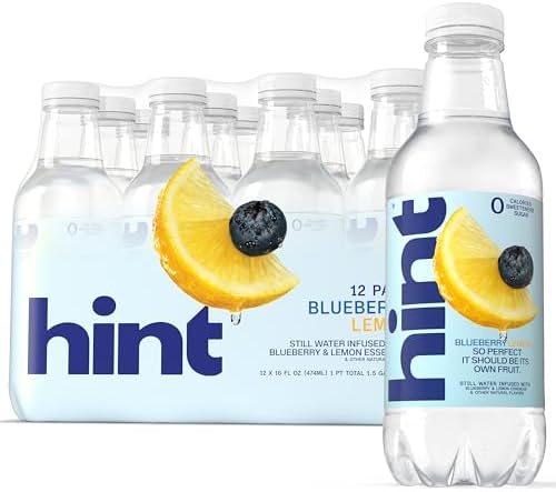Hint Flavored Water Zero Sugar 0 Calories - Blueberry Lemon (12 pack)