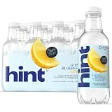 Hint Fruit-Infused Bottled Water, Blueberry Lemon - Sugar Free Flavored Water with Zero Calories, Naturally Flavored, and No Artificial Sweeteners - 16 Fl Oz (Pack of 12)