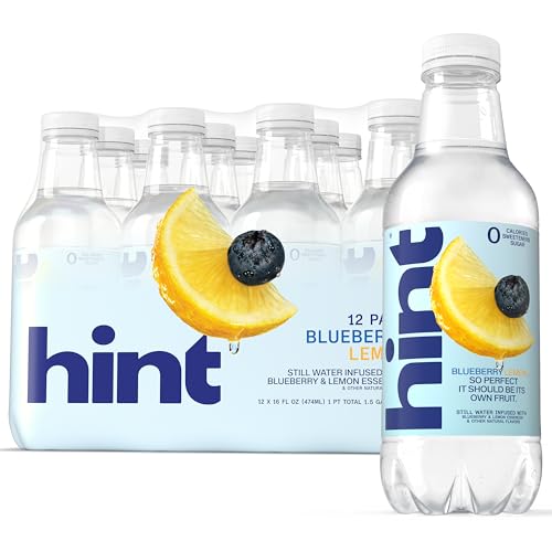 Hint Flavored Water Zero Sugar 0 Calories - Blueberry Lemon (12 pack)