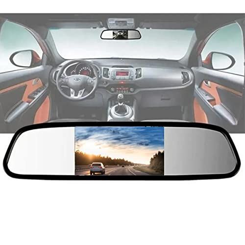 Retrovisor de Ré Automotivo Visor Espelho Tela Lcd 4.3 polegadas Veicular
