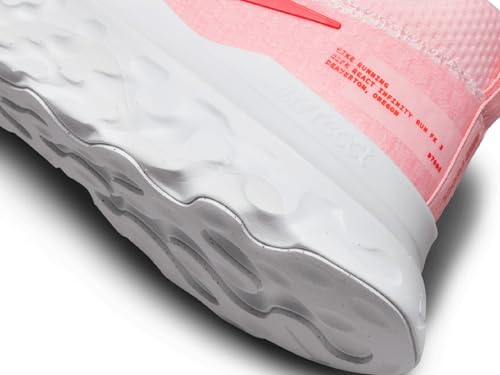 Nike NIKE Infinity React 3 Women's Trainers Sneakers Running Shoes DZ3016 (Medium Soft Pink/White/Summit White/Light Crimson 600) UK8.5 (EU43), Medium Soft Pink White Summit White Light Crimson, 8.5 U