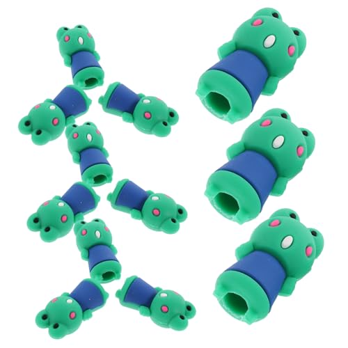 UKCOCO 12 piezas Protectores de Lápiz Adorables y Flexibles Tapas Protectoras para Cubre Puntas para Evitar Suciedad y Roturas Diseño de Dibujos Animados para Escolares