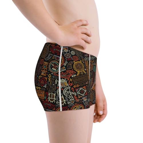 Boys' Cotton Boxer Brief Soft Underwear-Polynesian Turtles2