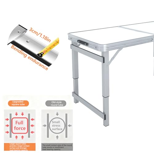 Table en plastique pliable 120 cm pour gagner de la place lors de vos repas
