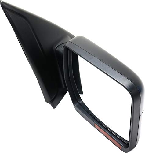 Kool Vue Passenger Side Power Heated Mirror for Ford F-150 2011-2014 Manual Fold With Signal Light & Memory; Without Blind Spot Monitor & Puddle Lamp Paintable