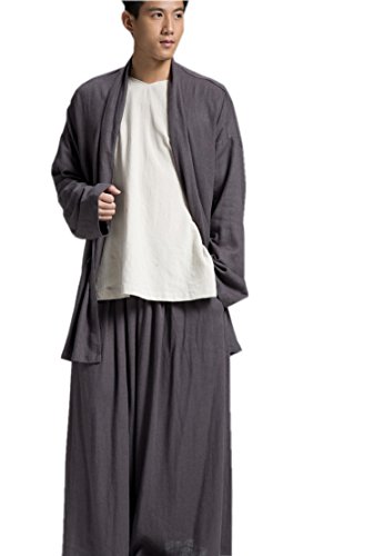 ZanYing Buddhist Monk Meditated Clothing Sets Plus Size Men Yoga Taichi Suits