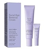 Hydrateology Facial Hair Removal, Upgraded Effective Hydrateology Facial Hair Removal Cream for Sensitive Skin, Gentle Painless Hairs Removers for Women, Suitable forAll Skin Types