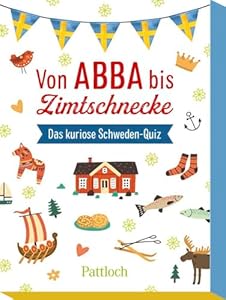 Von ABBA bis Zimtschnecke: Das kuriose Schweden-Quiz | Kartenspiel mit 51 Frage-Karten für Erwachsene und Kinder