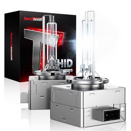 Image of Torchbeam D3S HID Bulb, 6000K Diamond White Xenon Bulbs, High Low Beam HID Bulbs for HID Assembly, Pack of 2