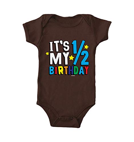 Haase Unlimited It's My 1/2 Birthday - Half 6 Months Old Bodysuit