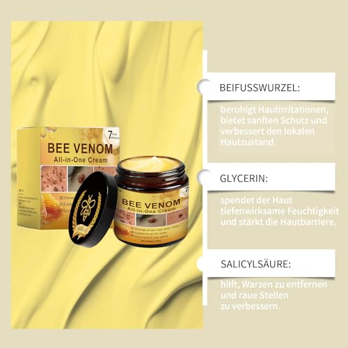 Bienengiftsalbe Bienengift Creme 120g- Bee Cream Bienengift Komplettcreme 2PCS*60G (4)