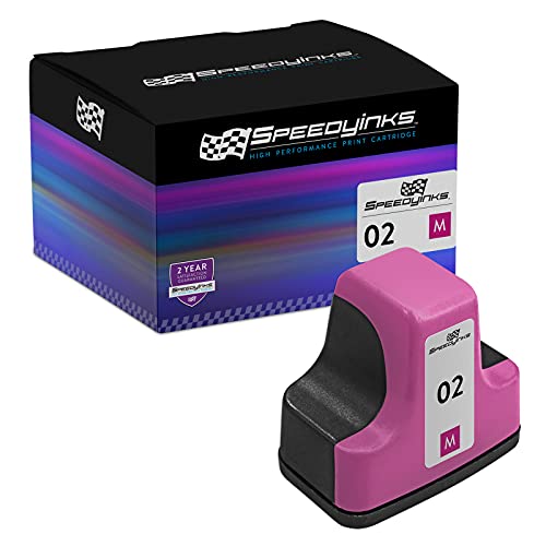 SPEEDYINKS Remanufactured Ink Cartridge Compatible with HP 02 370 Pages (Magenta) for use in PhotoSmart 3110, 3210, 3210v, 3210xi, 3310, 3310xi, C5100, C5140, C5150, C5175, C5180, C5183, C5185, C5188 SPEEDYINKS Remanufactured Ink Cartridge Compatible with HP 02 370 Pages (Magenta) for use in PhotoSmart 3110, 3210, 3210v, 3210xi, 3310, 3310xi, C5100, C5140, C5150, C5175, C5180, C5183, C5185, C5188