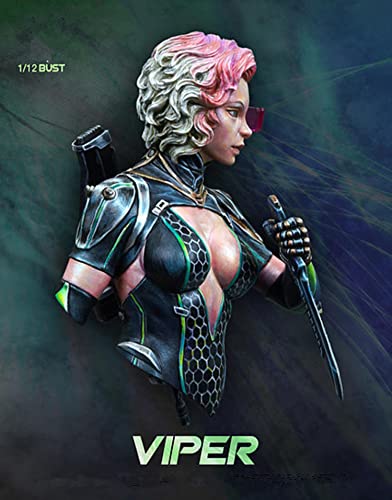 LIANGFANG 1/12 Risen Bust Model Kits Female Warrior Unassembly and Unpainted S67 - Image 2