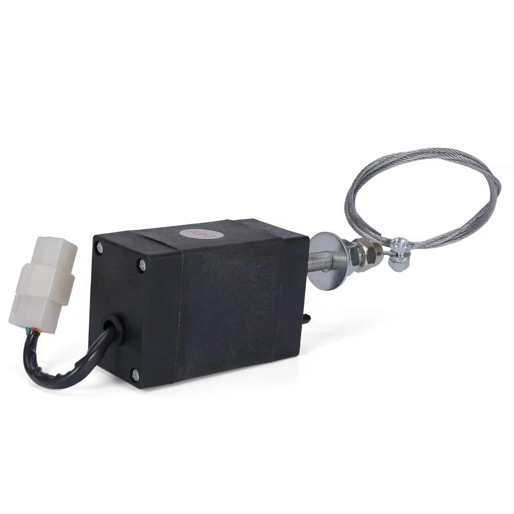 Paliwo Elektrozawór Zatrzymujący XHQ-PT-NC 12V 24V Akcesoria Do Wartości Elektromagnesu Zatrzymania odcinający dopływ paliwa pasujący(Normal Close,24V)